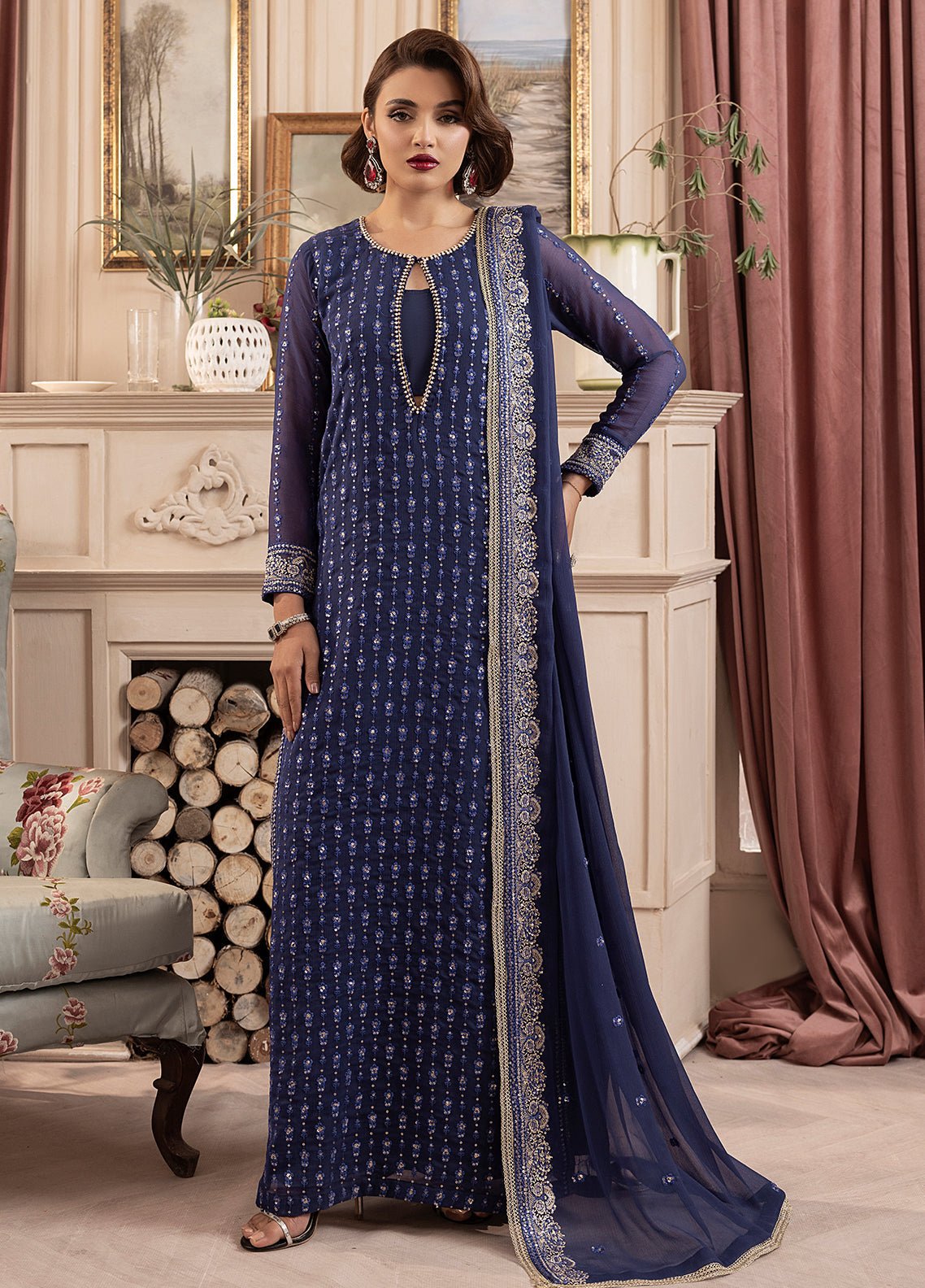 Sahane | Elyssa Festive Chiffon | CT - 19002 Elle - ELYSSA - Seharnaz
