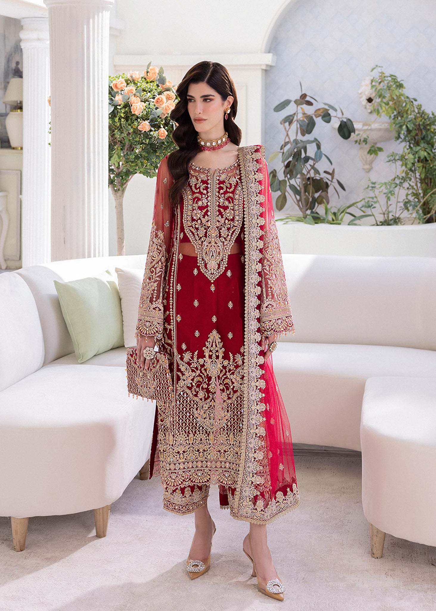 Kanwal Malik | Mirha Wedding Formals | Crimson